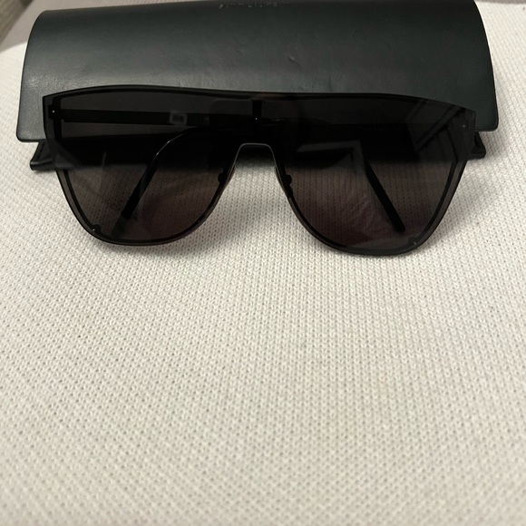 Saint Laurent sunglasses. Purchased from Bloomingdales. - Picture 1 of 7